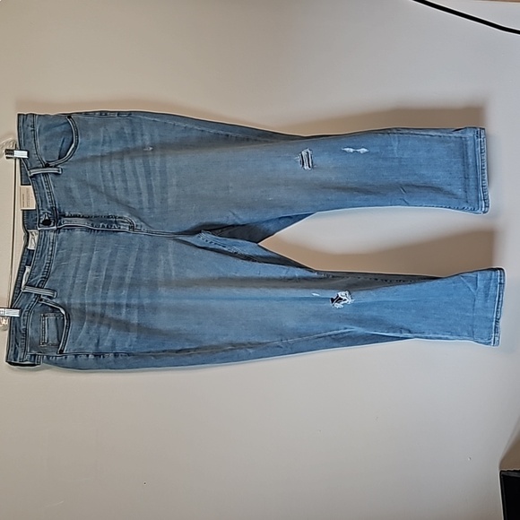 Universal Thread high rise slim straight distressed Jeans size 24W crop NWT - Picture 1 of 7
